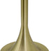 Yosemite Home Decor Bryce 1-Light Table Lamp in Brushed Gold with White Fabric Shade