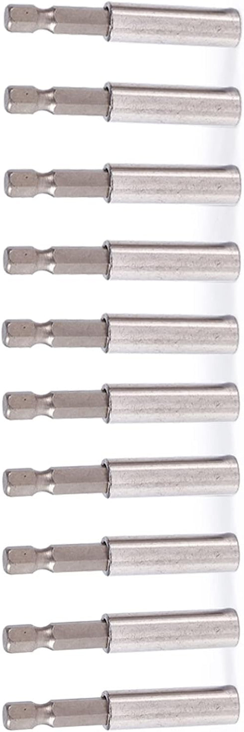 Magnetic Extension Socket Drill Bit Holder, 10pcs 1/4" Hex for Power Tools