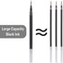 Gel Ink Rollerball Stylus Pen - 18 Pack, 0.5mm Fine Point, Large Capacity Black Ink for Office, Business, Gift