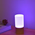 Uonlytech Japanese Style Solid Beech Wood LED Desk Lamp, USB Powered RGB Color Changing Decorative Bedside Night Light