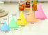 iSnuff Kitchen Funnel Set, 5 Sizes, Plastic Cooking Funnel with Narrow Spout for Bottles, Jars, Bowls