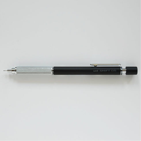 Uni Shift Pipe Lock Drafting Pencil, 0.5mm, Black Body with Smoke Accent