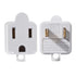 3-2 Prong Adapters Grounding Converters-TENINYU ETL Adapter 5-pack for Outlets Electrical Household Workshops and Other Appliances