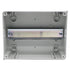 Distribution Protection Box with DIN Rail, IP65 ABS Transparent Cover, 8 Way Power MCB Distribution Box for Indoor