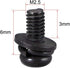 uxcell M2.5 x 6mm Carbon Steel Phillips Pan Head Machine Screws, 50pcs with Washers