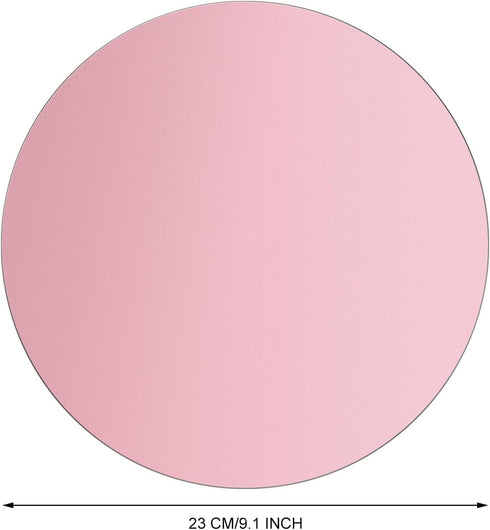 TERRATUTOR Aluminum Mouse Pad - Non-Slip Rubber Base with Micro Sand Blasting Alloy Surface, Rose Round