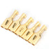 100 Pcs 7.8Mm Female Quick Disconnect, Brass Plug and Pull Type Connector, 8mm Female Spade Terminal