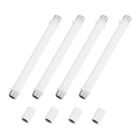 M METERXITY 4-Set Straight Pipe Lamp Stem Kit, 120mm(4.72") Long M10 Double End Thread