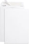Blue Summit 100 White Catalog Envelopes - 28lb, 7 x 10 inch, Strong Self Seal, Security Tinted
