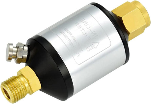 Joywayus Water Oil Separator for Air Line, 1/4" NPT Inlet and Outlet, 150PSI Air Tool Accessory