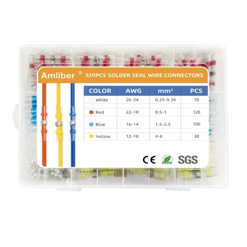 320PCS Solder Stick Wire Connectors, Solder Seal Wire Connectors Solderstick Waterproof Solder