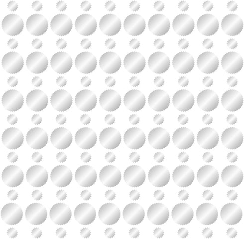 Pack- (3/4 Inch) (1.5 Inch) 200 Labels/Pack JAM PAPER Circle Label Wafer Seals with Serrated Edges Combo Small & Large