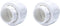 HJ 2PCS PVC Union Coupling, (Socket x Socket) White, Schedule 40 with EPDM O-Ring (2 Inch)