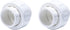 HJ 2PCS PVC Union Coupling, (Socket x Socket) White, Schedule 40 with EPDM O-Ring (2 Inch)