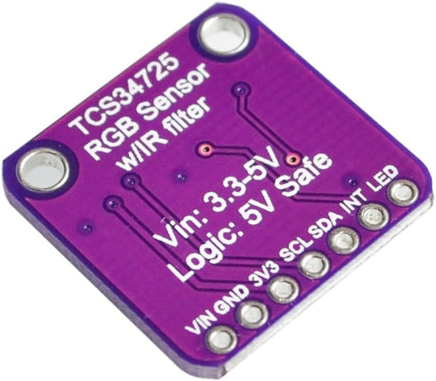 2 Pcs TCS34725 Color Sensor Module for RGB LED Backlight Control Applications for Arduino