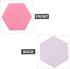STOBOK 12 Pcs Black Felt Backdrop Wall Sticker with Cork Hexagon Tiles for Self-Adhesive Decorative Memo Board