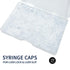 100 Pack Luer Lock Syringe Caps for Luer Slip Lock Tip Leak-Free Dispensing-transparent