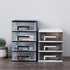 Cabilock Storage Drawers Desk Organizer with 5 Clear Plastic Drawers, Mini Storage Bin for Craft and Stationery