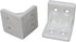 AYLIFU 1 1-inch 20pcs White Plastic Right-Angle L-Shaped Brackets Shelf Support Frames Corner Braces with Screws Used
