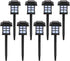 Pinikuyiro Solar Outdoor Lights,8 Pack LED Solar Lights Outdoor Waterproof, Solar Walkway Lights