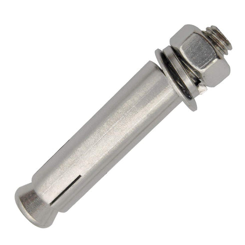 Expansion Bolts, 304 Stainless Steel External Hex Nut Expansion Screw Bolts, M8x60mm, 8Pcs