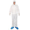 ETERNA Hazmat Suits, Disposable Protective Coverall with Hood, Zipper, Elastic Wrists, Shoe Covers for Men & Women