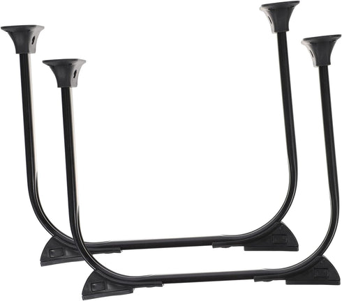 NUOBESTY 2pcs Foldable Hairpin Metal Table Legs Heavy Duty Folding Furniture Legs