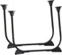 NUOBESTY 2pcs Foldable Hairpin Metal Table Legs Heavy Duty Folding Furniture Legs