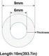 ECYC Ltd 32.8 6mm 9mm Feet Transparent Flexible Silicone Tubing, Soft Food Grade Silicone Tubes High Temperature Pure