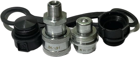 1/4" High Pressure Hydraulic Coupler/Coupling, 10k PSI with Dust Cap