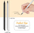 AUAUY 2PCS Stylish Metal Pencil, Reusable Everlasting Pencil with 2 Replaceable Nibs for Writing, Drawing, Sketching.