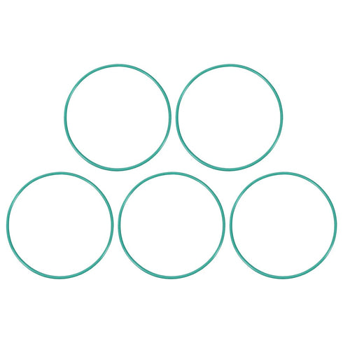 uxcell Fluorine Rubber O-Rings, Pack of 5 FKM Seal Gasket for Machinery Plumbing, 73mm OD 69.2mm ID 1.9mm Width, Green
