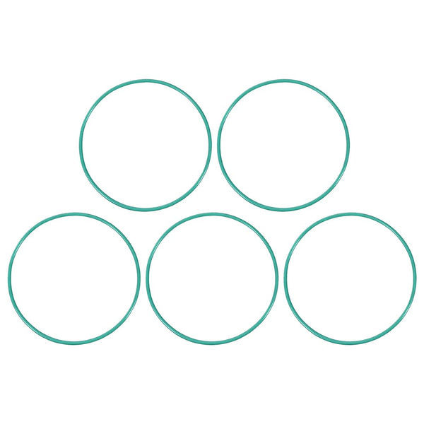 uxcell Fluorine Rubber O-Rings, Pack of 5 FKM Seal Gasket for Machinery Plumbing, 73mm OD 69.2mm ID 1.9mm Width, Green