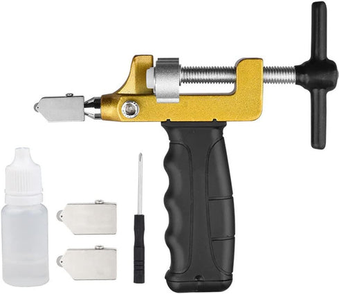 2 in 1 Glass Tile Cutter Breaker, Manual Hand Tool for Home DIY Cutting Glass, Mirror, Ceramic Tile