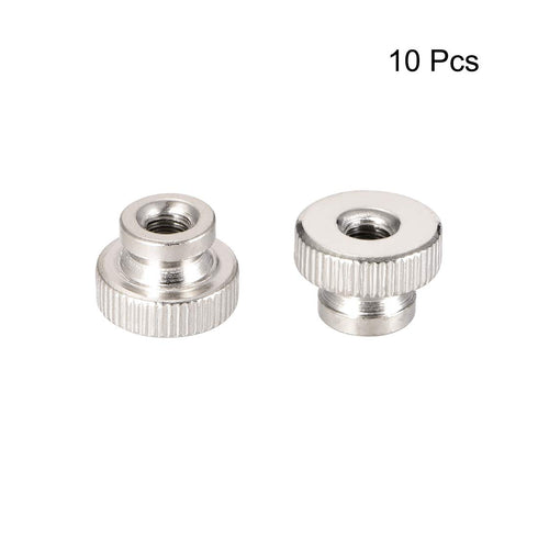 uxcell Knurled Thumb Nuts, 10Pcs M4x0.7mm Iron Round Knobs Fasteners for 3D Printer Parts