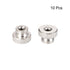 uxcell Knurled Thumb Nuts, 10Pcs M4x0.7mm Iron Round Knobs Fasteners for 3D Printer Parts