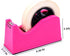 Tape Dispenser, Heat Press Tape Dispenser, Desk Heat Tape Dispenser 6.3 x 2.5 x 3.4 Inch, Holder Fits 1" and 3" Core,Nonskid Base Weighted Desktop Tape Dispenser LKYUYV (Blue)