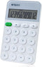 M&G Desk Calculator, 12 Digit with Large LCD Display, Automatic Sleep, Portable Cute for School Home Business (White)