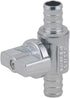 PEX Straight Stop Valve, 1/2-in x 1/2-in PEX 1/4 Quarter Turn LF Brass Chrome Plated Shut Off Valve (2-Pack)