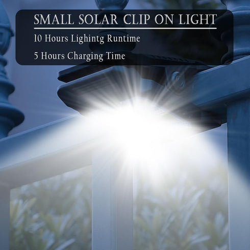 800lm 1 Pack Clip on Solar Lights Outdoor Waterproof, Motion Sensor Lights, LED Camping Tent Lantern,Wall Lights