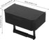 PRETYZOOM Wall-Mounted Stainless Steel Toilet Paper and Wipes Holder with Phone Shelf Bathroom Tissue Box Storage Rack