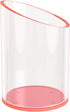 Pen Holder for Desk Organizer, Neon Pink Acrylic Makeup Brush and Sanitizer Holder for Office, Home, School