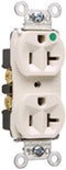 Legrand Pass & Seymour 8300HLA 20 Amp Hospital Grade Duplex Receptacle Outlet, Light Almond, Back and Side Wire