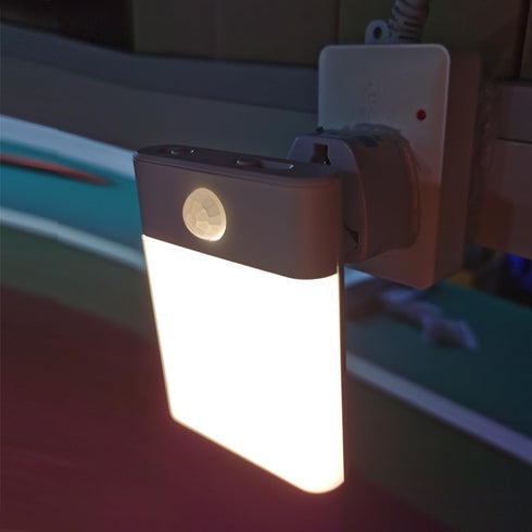 3 1-Pack LED Night Light Plug in, Motion Sensor Night Light with Adjustable Brightness Lighting Mode AUTO/ON/Off