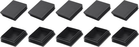 METALLIXITY Square Tube End Cap(60 x 60mm) 10Pcs, Plastic Plugs Insert End