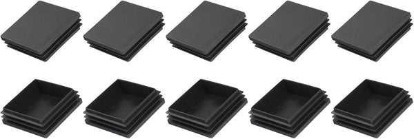 METALLIXITY Square Tube End Cap(60 x 60mm) 10Pcs, Plastic Plugs Insert End
