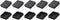 METALLIXITY Square Tube End Cap(60 x 60mm) 10Pcs, Plastic Plugs Insert End
