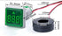 Red Digital Display AC Current Indicator, 22mm Square Head LED Current Tester 0~100A Ammeter Monitor