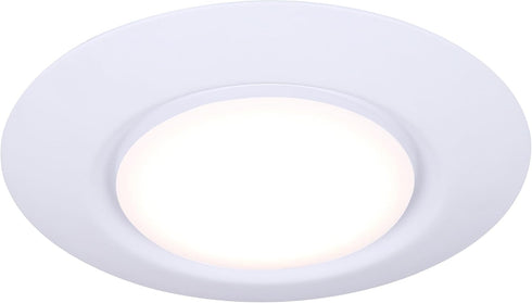 Canarm 6-Inch LED Disk Light, 15W Dimmable with White Finish and 3000K