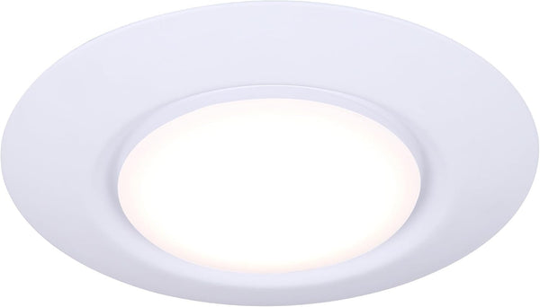 Canarm 6-Inch LED Disk Light, 15W Dimmable with White Finish and 3000K